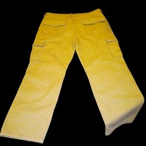 Men's lined cargo work pants sz 40 Carmel color .